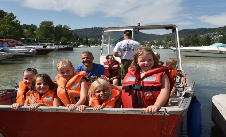 Eine Bootsfahrt auf der Donau gehörte zum Erlebnisprogramm dazu. Foto: Martin Fesel