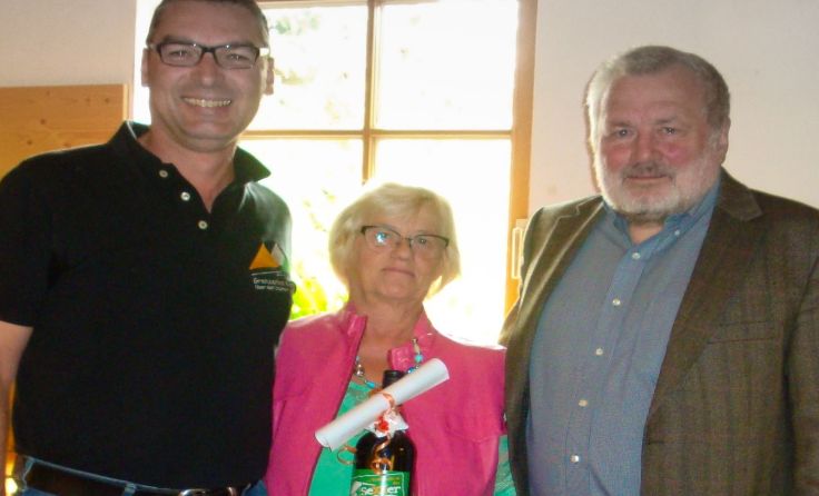 Franz Schraml jun., Hilde Schmid und Ewald Wengler (v. l.)