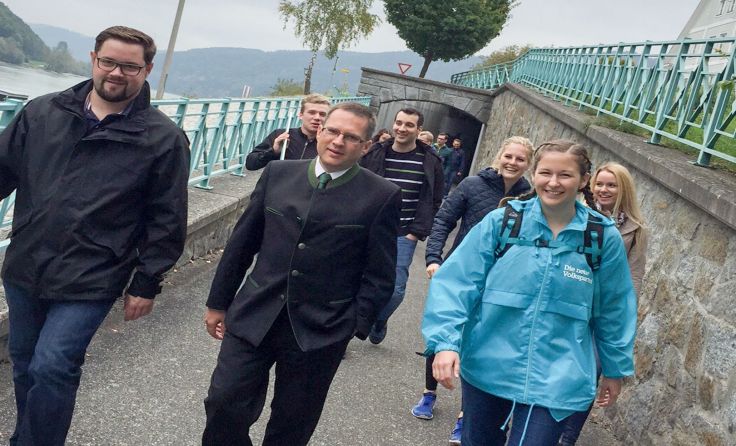 Die Junge ÖVP lud zu einer gemütlichen Wanderung ins schöne Donautal. Foto: JVP