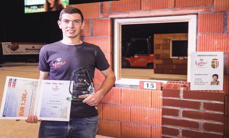 Christian Maurer aus St. Roman ist Österreichs bester Jung-Maurer. Foto: sams-foto