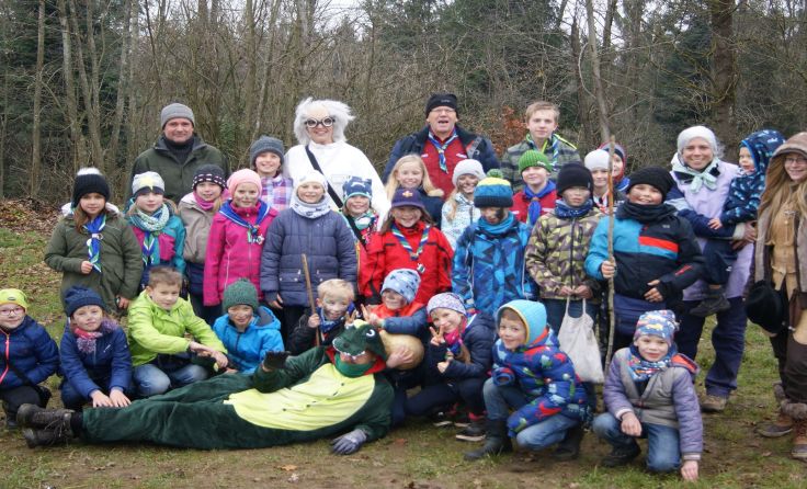 Die Schnitzeljagd der Pfadis sorgte für große Begeisterung. Foto: Sauwald Scouts 