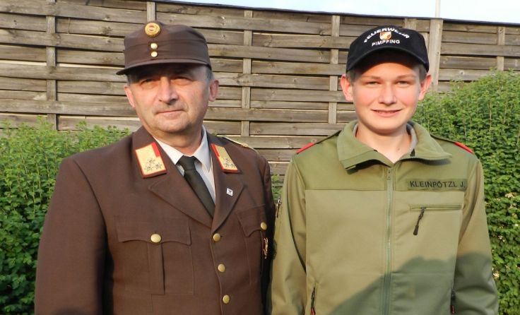 Alfred Deschberger und Jonas Kleinpötzl Foto: FF Hackenbuch