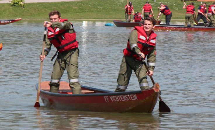 Teil der Ausbildung: Zillenfahren Foto: FF Vichtenstein 