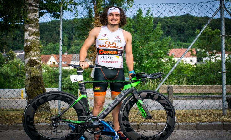 CLR-Athlet Thomas Mayr siegte beim Welser City Triathlon. Foto: Andreas Holzapfel 