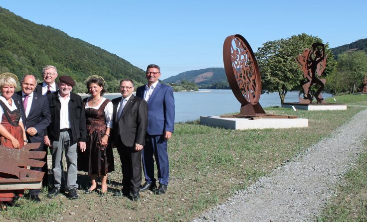 Die Freiluftgalerie in Engelhartszell konnte feierlich eröffnet werden. Foto: EAuinger