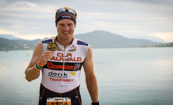 Martin Haas absolvierte trotz Magenproblemen den Ironman Austria. Fotos: Holzapfel