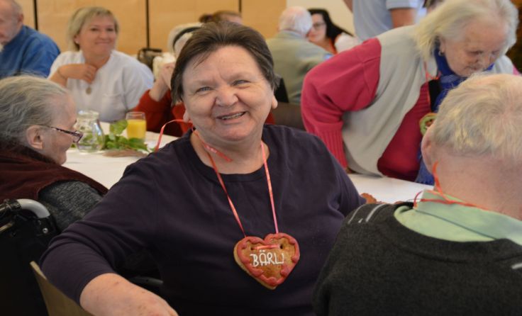 Bewohnerin Hilda Mayr beim Oktoberfest im Vorjahr Foto: Sarah Wagner