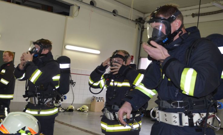 Sieben Atemschutztrupps stellten sich der Atemschutzleistungsprüfung. Foto: BFKDO Schärding