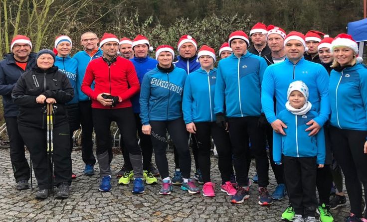 Ein großes Team der Union Wernstein nahm am Zipfelmützenlauf teil. Foto: privat