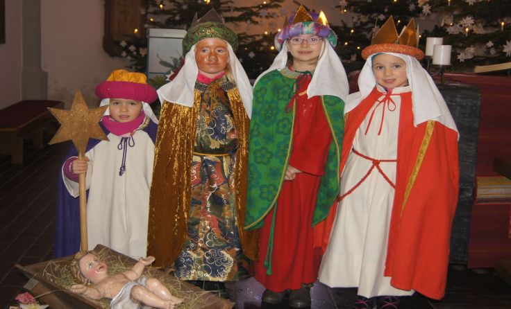 Fünf- und sechsjährige Sternsinger Foto: privat