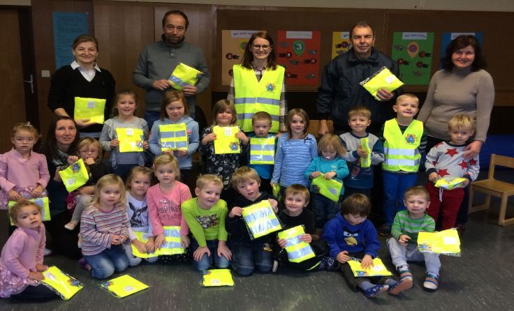 Der OÖ Zivilschutz bietet Warnwesten für Kindergartengruppen an. Foto: Zivilschutzverband
