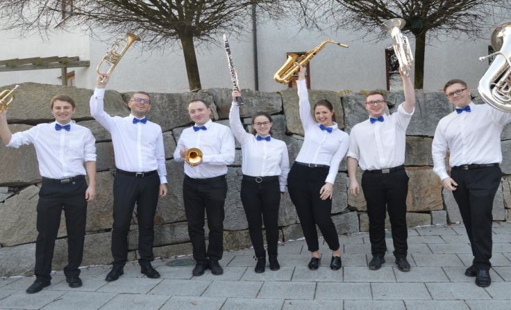 Das Ensemble "EBO & Friendz" vom Lehrgang Ensembleleitung Blasorchester Foto: privat