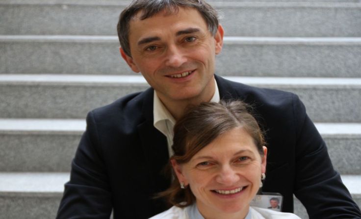Maria und Franz Hamedinger, Ehepaar und Arbeitskollegen am LKH Schärding Foto: gespag