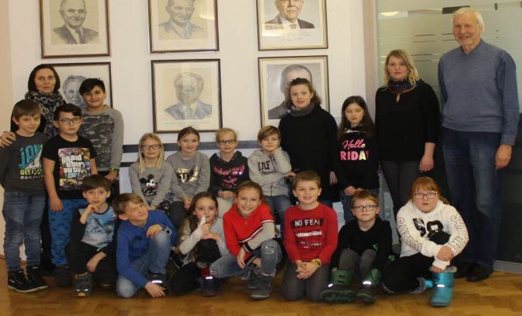 Besuch am Gemeindeamt (Foto: VS Andorf)