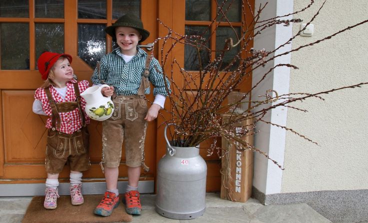 Felix und Rosa freuen sich schon sehr auf die Mostkost in St. Roman. (Foto: Josef Huber)