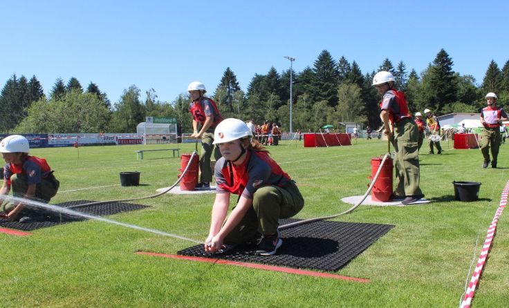 Die Jugendlichen zeigten beim Bewerb ihr Können. Foto: BFKDO Schärding