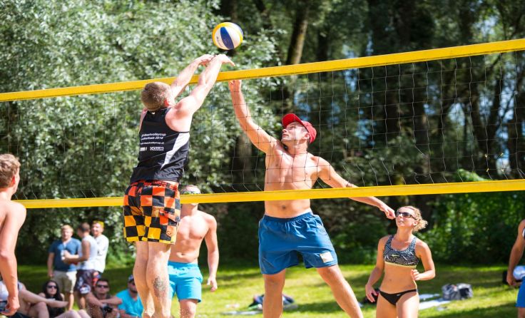 In Münzkirchen findet ein Beachvolleyballturnier statt. (Foto: JVP OÖ)