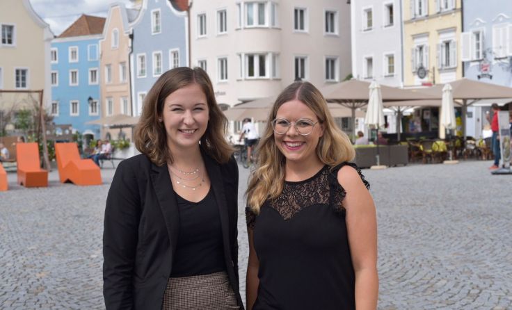 Claudia Plakolm und Isabella Roßdorfer kandidieren für den Nationalrat. (v. l.) Foto: JVP