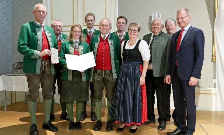Der Musikverein Kopfing wurde mit dem Primus Preis ausgezeichnet. (Foto: Land OÖ)