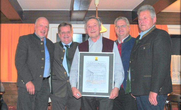 Anton Reitinger wurde ausgezeichnet. (Foto: Friedrich Hellwagner)