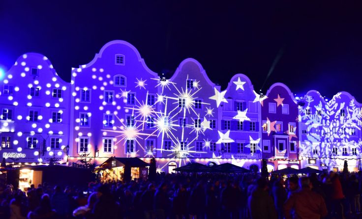 Zu Silvester kann man in Schärding die Lichtspiele bewundern. (Foto: Schärding Tourismus)