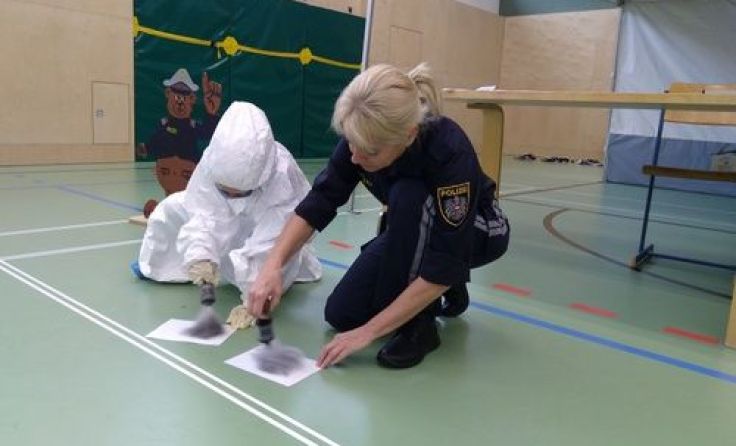 Spurensuche bei der Kinderpolizei (Foto: VS St. Aegidi)