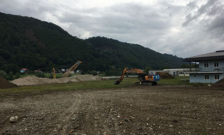 Die Baggerarbeiten finden im Zuge eines Interreg-Projektes statt. (Foto: EAuinger)