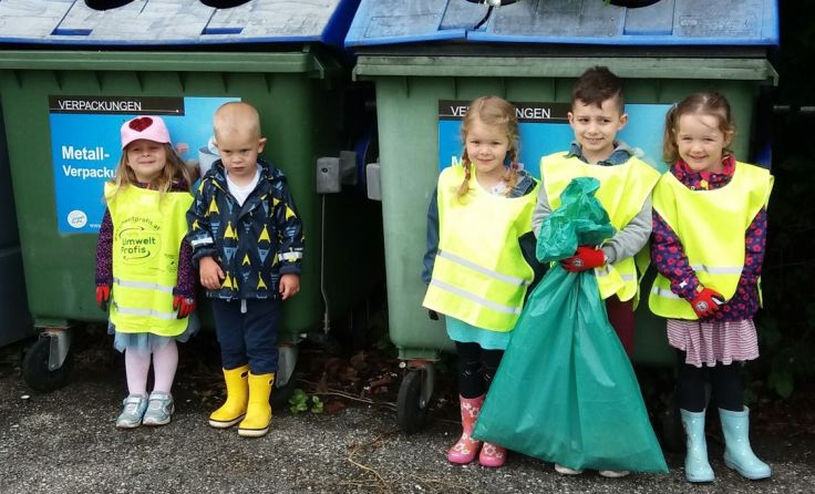 Die Kinder bewiesen Engagement. (Foto: Kindergarten Taufkirchen an der Pram)