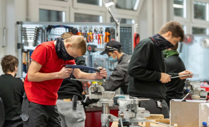 Die Lehrwerkstätte ist fertiggestellt. (Foto: Schwarzmüller Gruppe)