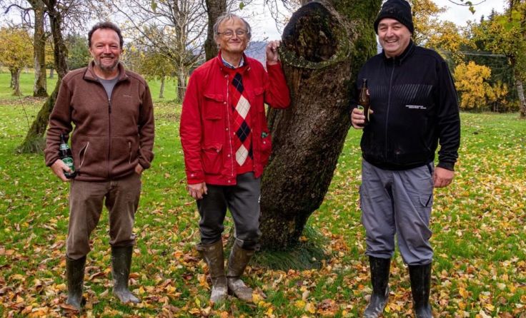 Franz Exenschläger, Franz Berger und Franz Kohlbauer bei der Pflanzaktion (Foto: privat)