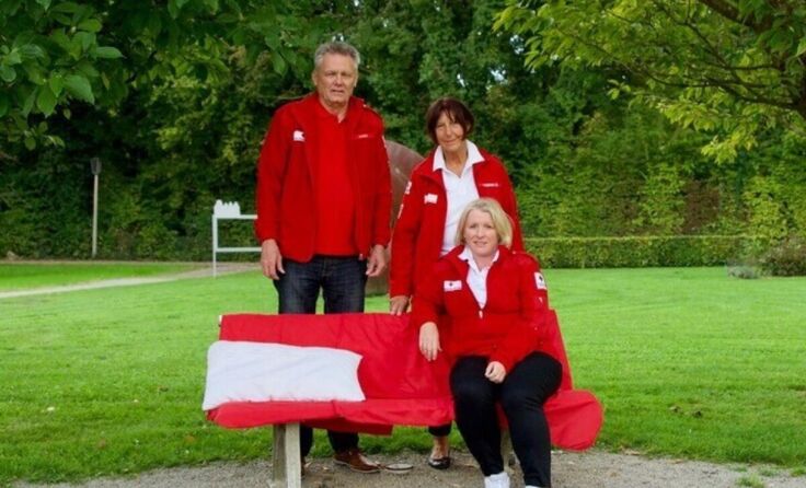 Das Team der Gesprächsbank v.l.: Peter Hinz, Elisabeth Waschak, Andrea Hartinger (Foto: ÖRK)