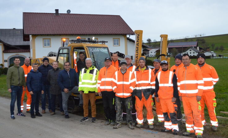 Die Bohrarbeiten für das gemeindeübergreifende Projekt haben begonnen. (Foto: privat)