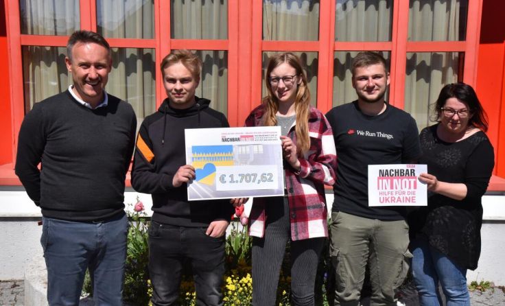Über 1.700 Euro konnten die Schüler für Nachbar in Not sammeln. (Foto: BS Schärding)
