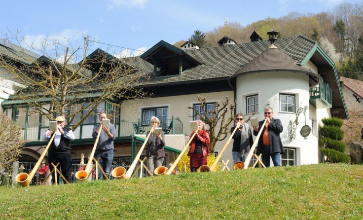 Alphornbläser kommen nach Wernstein am Inn. (Foto: privat)