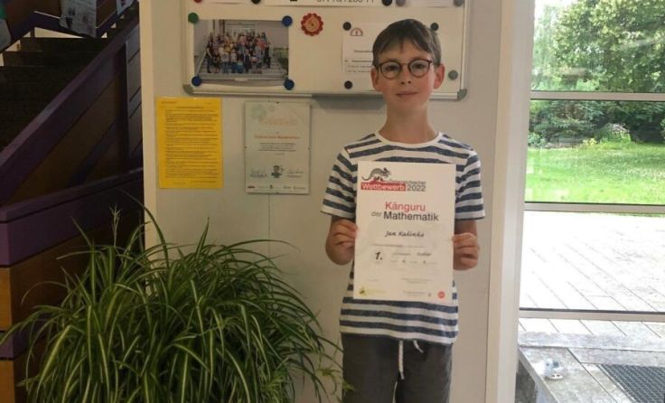 Jan Kalinke ist Landessieger. (Foto: Volksschule Waldkirchen)