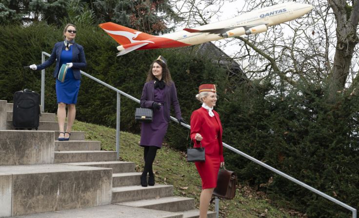 Turbulenter Höhenflug mit der Theatergruppe Kematen (Foto: Gisela Mörtenhumer)