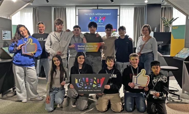 Schüler der TNMS Grieskirchen im Talent Space (Foto: WKOÖ)