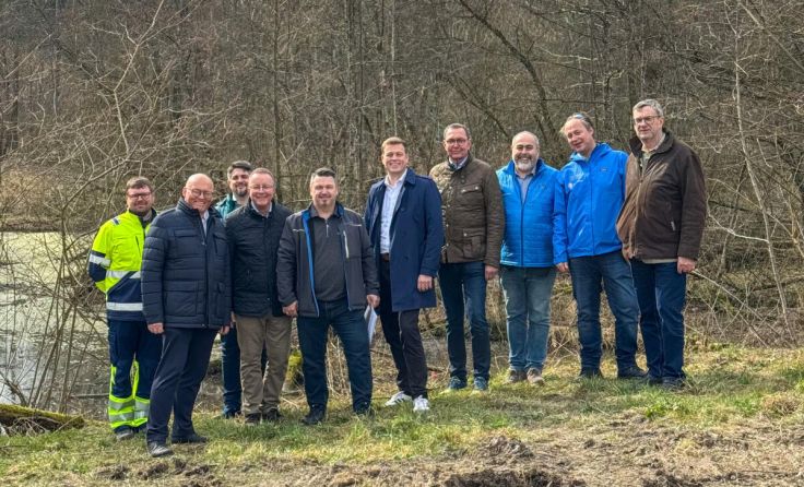 Besichtigung der Baustelle (Foto: Sebastian Wolfram)