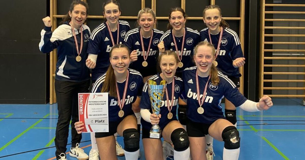 Grieskirchen women’s fistball team wins U18 national championship title
