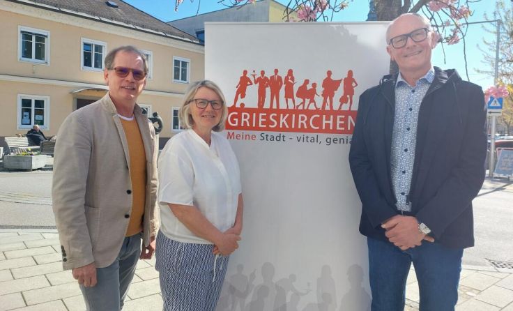 Andreas Aigner, Lilli Brauneis und Thomas Wimleitner (v. l.) vom Stadtmarketing (Foto: Tips)
