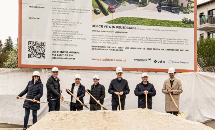 Spatenstich in Peuerbach (Foto: Linda Zechmeister/Immobilienbär)
