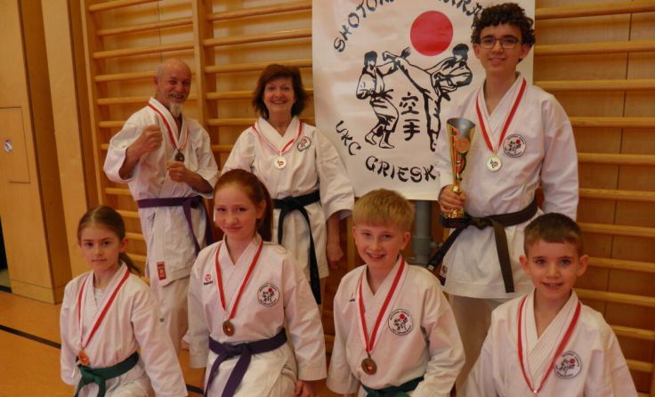 Die erfolgreichen Karatesportler des UKC Grieskirchen (Foto: Rodler)