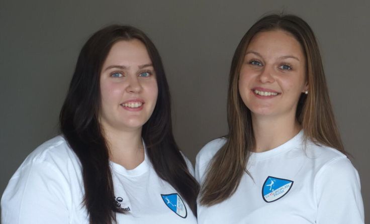 Nachwuchsleiterinnen Therese Waltenberger (l.) und Anna Anzengruber (Foto: Weber/SV Pram)