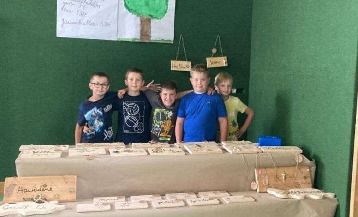 Volksschüler als Jung-Unternehmer (Foto: VS Heiligenberg)