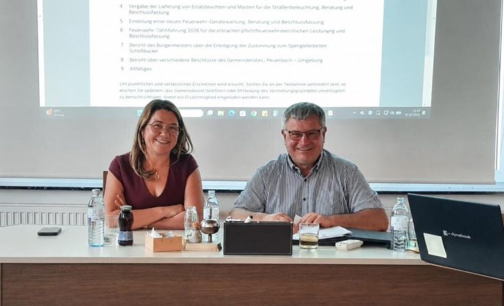 Daniela Wolfschlucker mit Bürgermeister Herbert Lehner (Foto: Gemeinde Steegen)