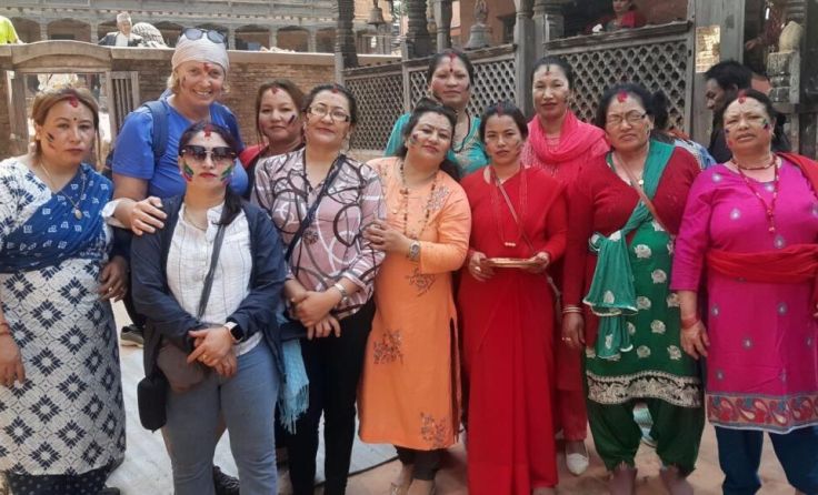 Brigitte Söllinger in Nepal (Foto: Brigitte Söllinger)