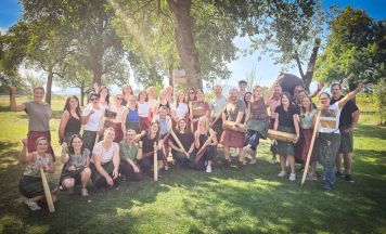 Highland Games beim Betriebsausflug der Marktgemeinde Wallern