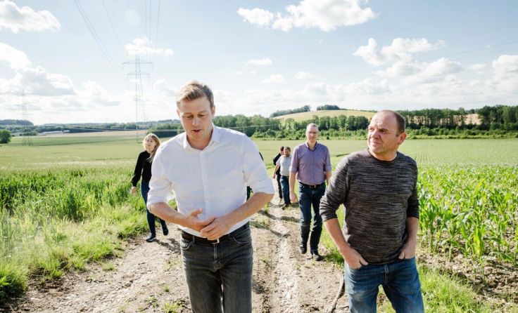 Besichtigung des Grundstücks der geplanten Deponie (Foto: Werner Dedl/ Land OÖ)