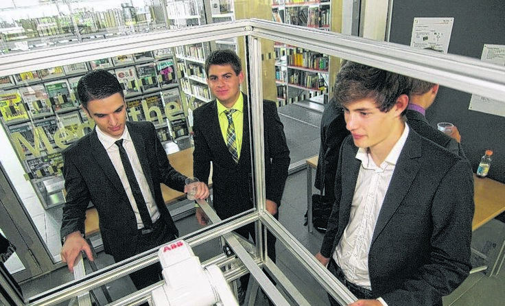Im Wissensdorf präsentierten die Schüler ihre Arbeiten. Foto: HTL Wels