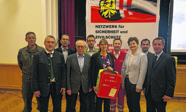 Prominent besetztes Podium bei der Diskussion